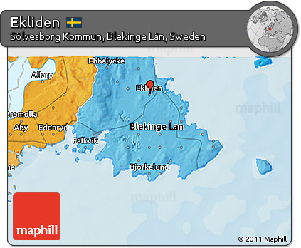 Political 3D Map of Ekliden