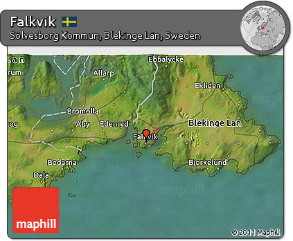 Satellite 3D Map of Falkvik
