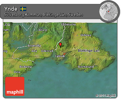 Satellite 3D Map of Ynde