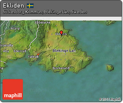 Satellite 3D Map of Ekliden