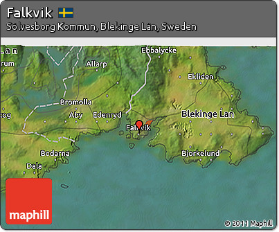 Satellite 3D Map of Falkvik