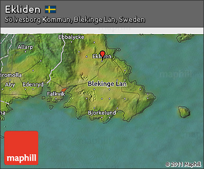 Satellite 3D Map of Ekliden