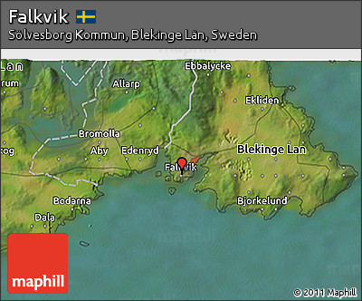 Satellite 3D Map of Falkvik