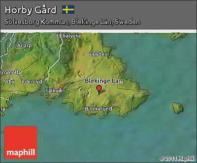 Satellite 3D Map of Hörby Gård