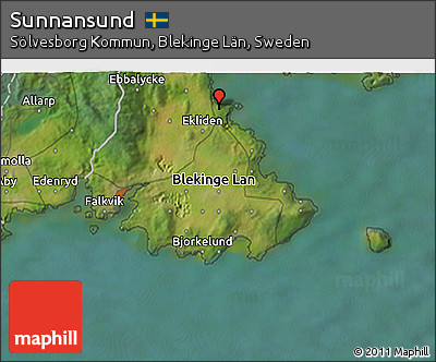 Satellite 3D Map of Sunnansund