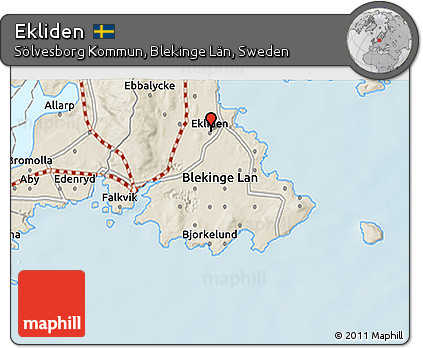 Shaded Relief 3D Map of Ekliden
