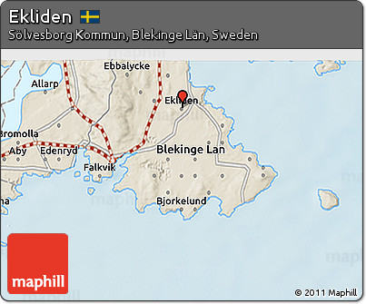Shaded Relief 3D Map of Ekliden