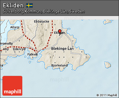 Shaded Relief 3D Map of Ekliden