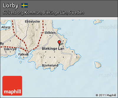 Shaded Relief 3D Map of Lörby