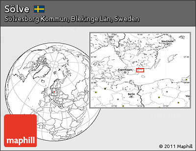 Blank Location Map of Sölve