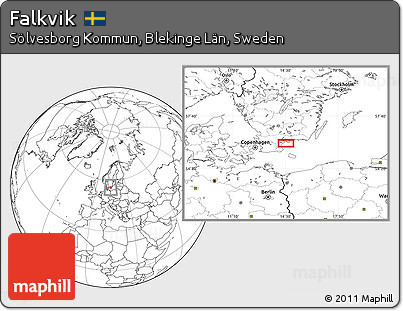 Blank Location Map of Falkvik