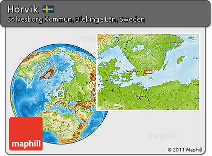 Physical Location Map of Hörvik