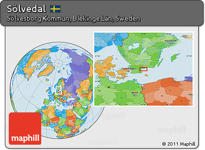 Political Location Map of Sölvedal