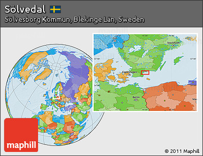 Political Location Map of Sölvedal