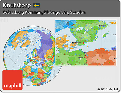 Political Location Map of Knutstorp