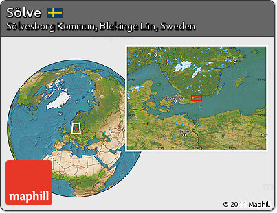 Satellite Location Map of Sölve