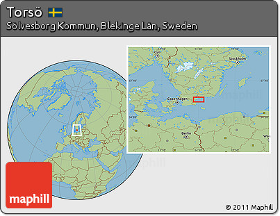 Savanna Style Location Map of Torsö