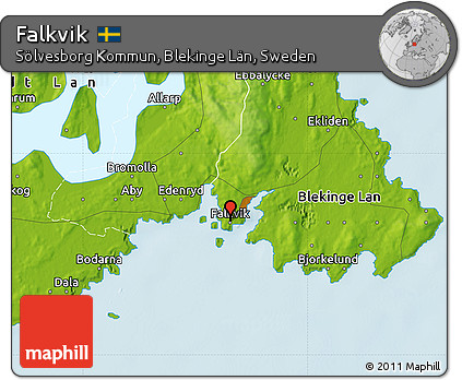 Physical Map of Falkvik