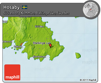 Physical Map of Hosaby