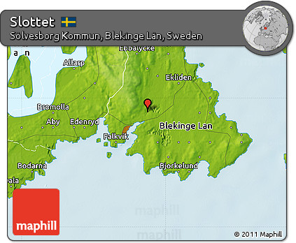 Physical Map of Slottet
