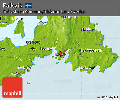 Physical Map of Falkvik