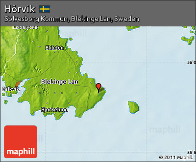 Physical Map of Hörvik