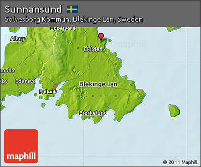Physical Map of Sunnansund