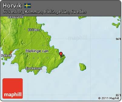 Physical Map of Hörvik