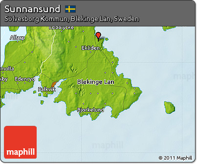 Physical Map of Sunnansund
