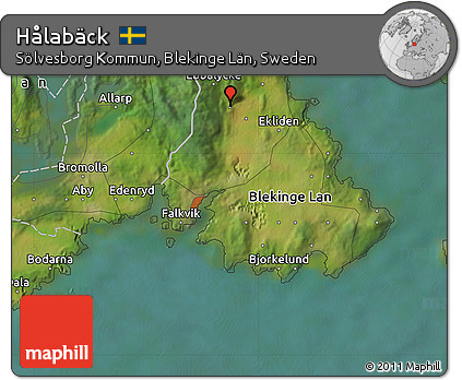 Satellite Map of Hålabäck