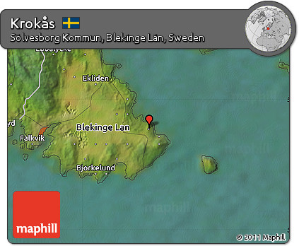 Satellite Map of Krokås
