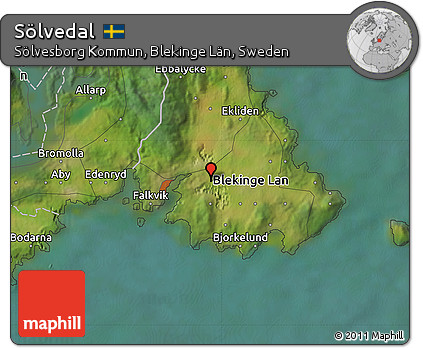 Satellite Map of Sölvedal