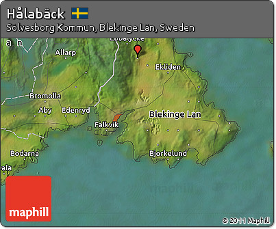 Satellite Map of Hålabäck