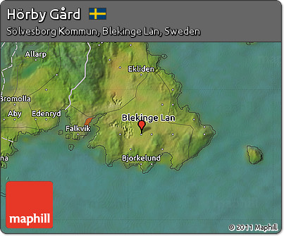 Satellite Map of Hörby Gård
