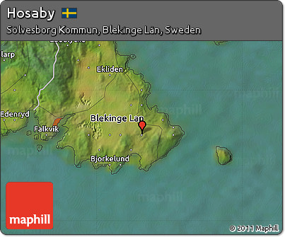 Satellite Map of Hosaby