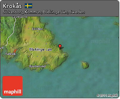 Satellite Map of Krokås
