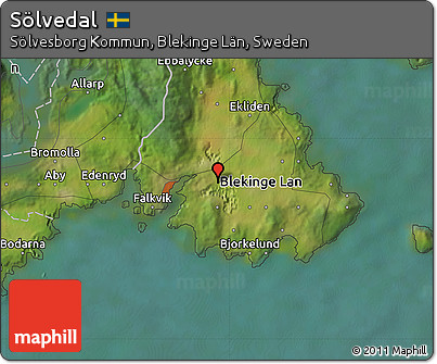 Satellite Map of Sölvedal