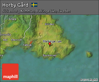 Satellite Map of Hörby Gård