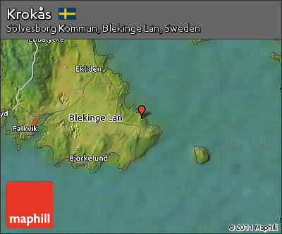 Satellite Map of Krokås