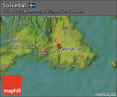 Satellite Map of Sölvedal