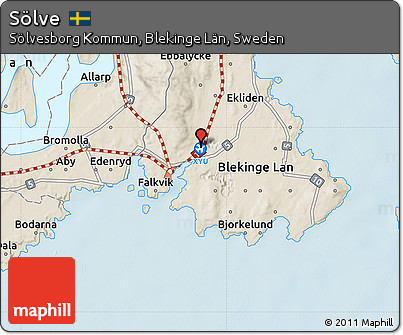 Shaded Relief Map of Sölve