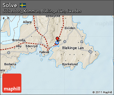 Shaded Relief Map of Sölve