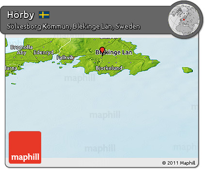 Physical Panoramic Map of Hörby