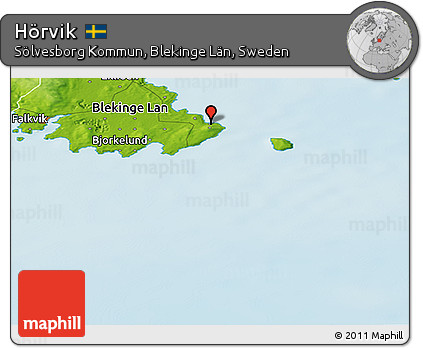 Physical Panoramic Map of Hörvik