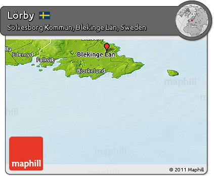 Physical Panoramic Map of Lörby