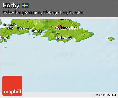 Physical Panoramic Map of Hörby