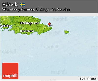 Physical Panoramic Map of Hörvik