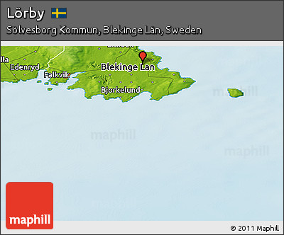 Physical Panoramic Map of Lörby