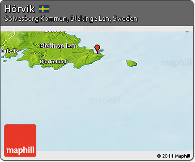 Physical Panoramic Map of Hörvik