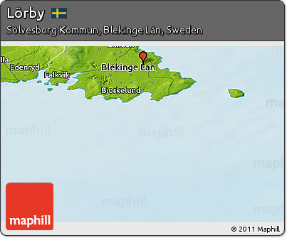 Physical Panoramic Map of Lörby